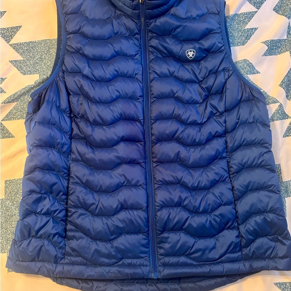 Ariat Blue Quilted Vest